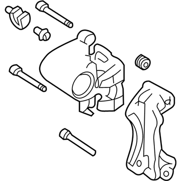 Nissan 44011-EG50A CALIPER Assembly-Rear LH, W/O Pads Or SHIMS