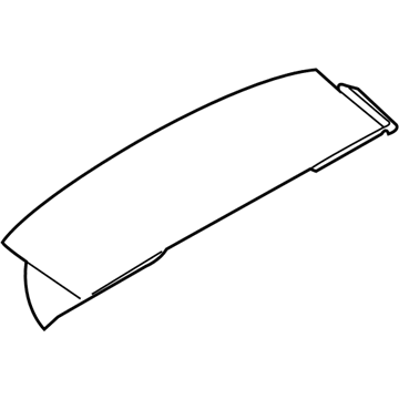 BMW 51-71-3-413-286 Spoiler, Trunk Lid, Primed