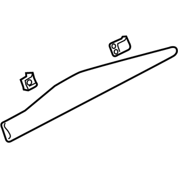 Acura 72852-TJB-A01 Garnish, Rear Left Door Middle
