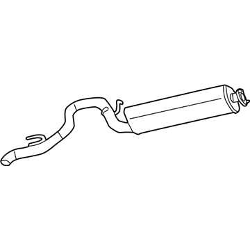 Mopar 52101120AD Exhaust Muffler And Tailpipe