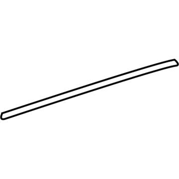 Acura 72925-STX-A01ZA Molding Assembly, Right Rear Door Sash (Black)