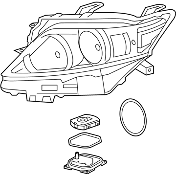 Lexus 81145-48B10 Headlamp Unit With Gas, Right