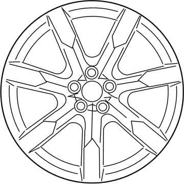 Nissan D0C00-62B1B Wheel-Aluminum