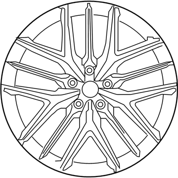 Nissan D0C00-6AV0A Aluminum Wheel