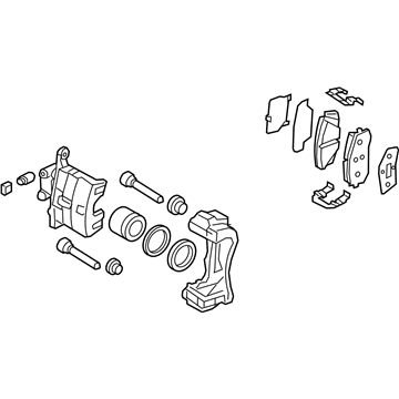 Hyundai 58130-E6100 Brake Assembly-Front, RH