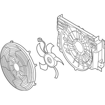 BMW 64-54-6-921-381 Fan Compression Shroud