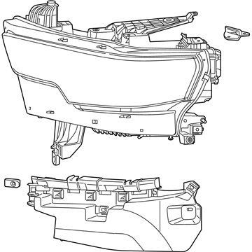 Mopar 68316084AG HEADLAMP Right