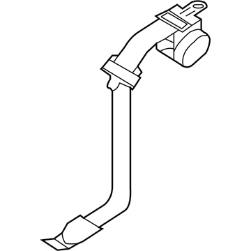 Nissan 88844-9HA8B Tongue Belt Assembly, Rear Seat