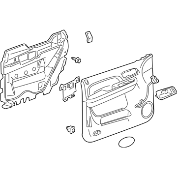 GM 25780140 Panel Asm-Front Side Door Trim *Light Ttnum