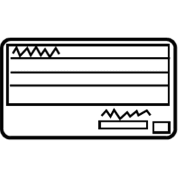 Toyota 11298-31080 Emission Label