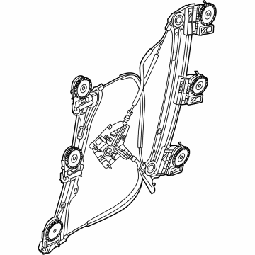 BMW 51-33-4-876-387 WINDOW LIFTER WITHOUT MOTOR