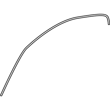 BMW 51-76-7-167-601 Piping, Roof Frame Strip, Left