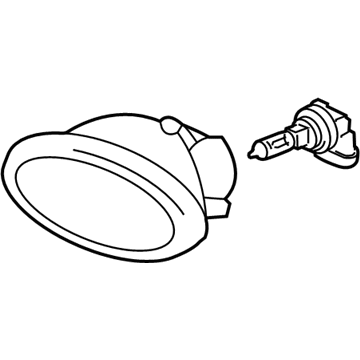 Honda 08V31-S5D-1M102 Foglight Assembly, Driver Side