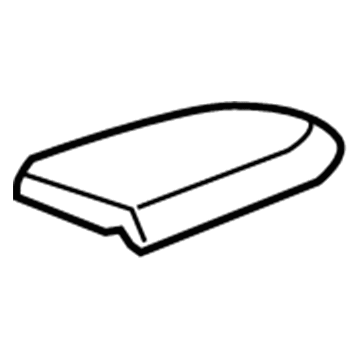 Honda 83552-SDA-A21ZC Armrest Assembly, Left Front Door (Ivory)