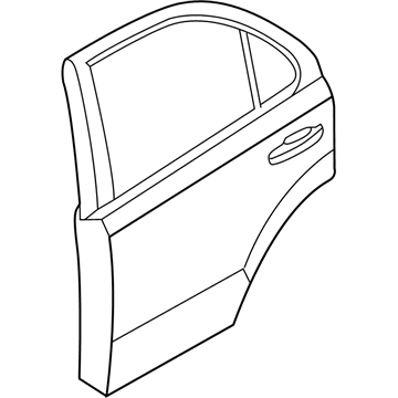Kia 770043E100 Panel-Door, Rear, RH