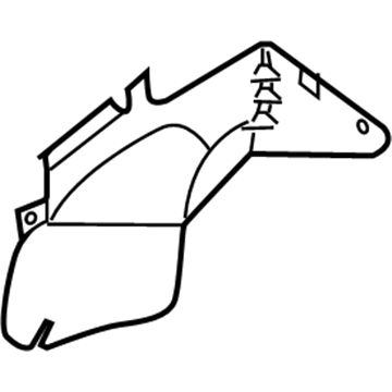 Nissan 93833-ZR00A Panel Assembly-MUDGUARD, Front, LH