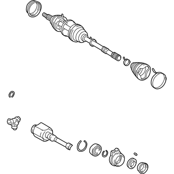 Toyota 43410-42023 Shaft Assembly, Front Drive