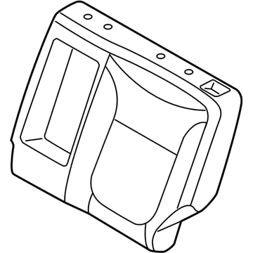 Kia 89360B2500KHX Rear Seat Back Covering, Left