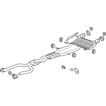 GM 85120354 Muffler & Pipe