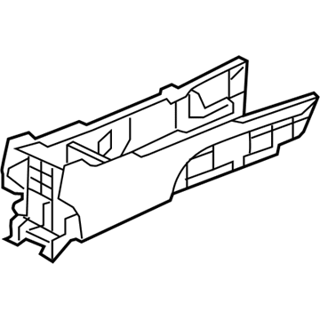 Acura 83456-TK4-A01ZA Box Assembly, Rear Console (Gray)