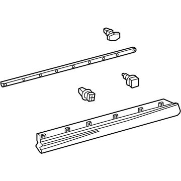 Lexus 75072-48100 MOULDING Sub-Assembly, Front