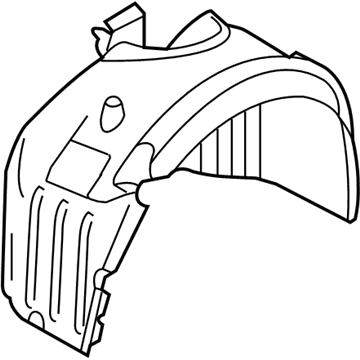 BMW 51-71-7-009-715 Cover, Wheel Housing, Front Left