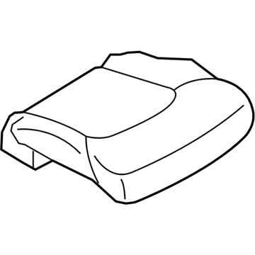 Nissan 87320-5ZK4B Trim Assy-Cushion, Front Seat