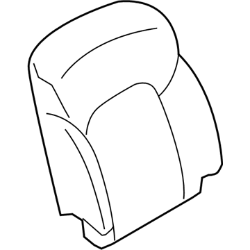 Nissan 87620-1LB1B Trim Assy-Back, Front Seat