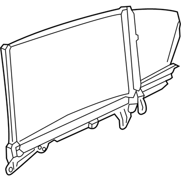 BMW 51-35-7-338-011 Left Rear Door Sun Blind