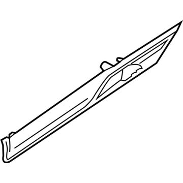 BMW 51-42-7-400-923 TRIM, DOOR 'FINELINE' REAR L