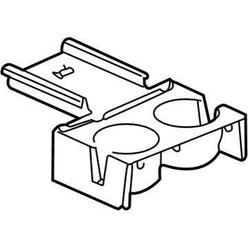 GM 22692253 Holder, Front Floor Console Rear Cup *Gray