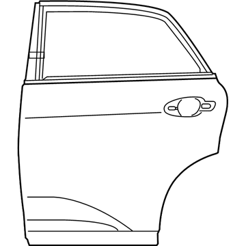 Lexus 67003-0E070 Panel Sub-Assy, Rear Door, RH
