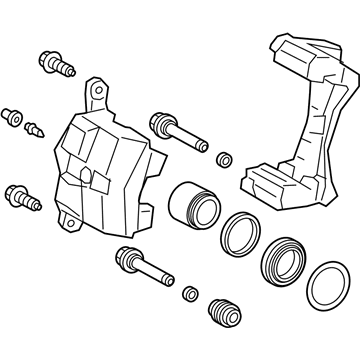 Lexus 47750-47060 Front Disc Brake Cylinder Assembly, Left