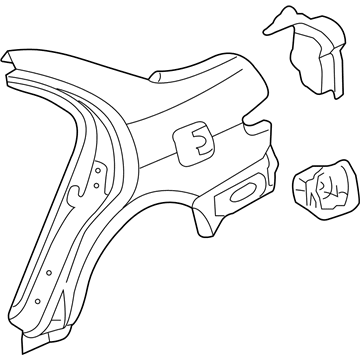 Honda 04646-SDA-306ZZ Panel Set, L. RR. (Outer)