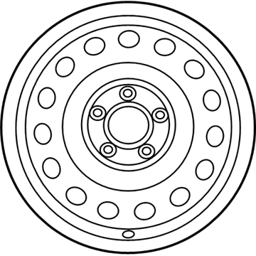 Hyundai 52910-3X170 16 Inch Steel Wheel