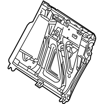 BMW 52-20-8-099-686 Frame, Backrest Left