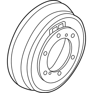 Nissan 43206-0W710 Drum-Brake, R