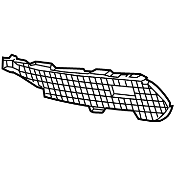 Acura 71107-TZ3-A40 Garnish L, Front Bumper In.