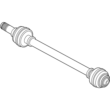 BMW 33-20-9-896-323 Output Shaft, Rear Left