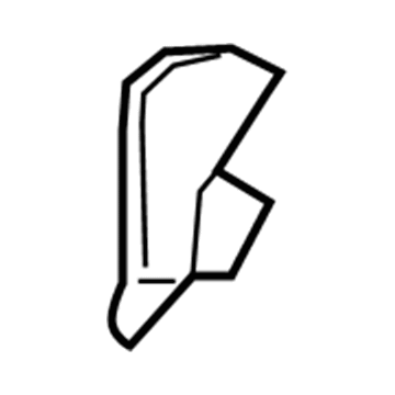 Nissan 88343-EZ04A Cover-Rear Seat Bracket, RH
