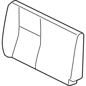 Nissan 88611-EZ04A Pad Assy-Back, Rear Seat RH