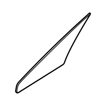 Hyundai 82440-L0000 Glass-FR Dr Fixed, RH