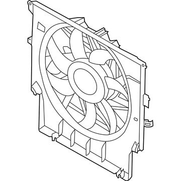 BMW 17-42-7-593-847 Fan Housing