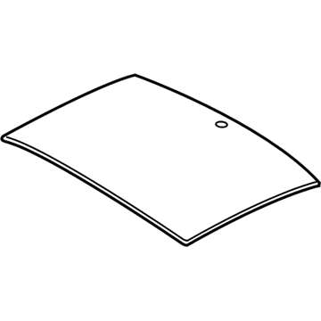 Hyundai 81616-C1010 Panorama Roof Glass Assembly, Rear