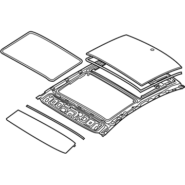 Hyundai 81610-C1010 Panorama Roof Frame Assembly