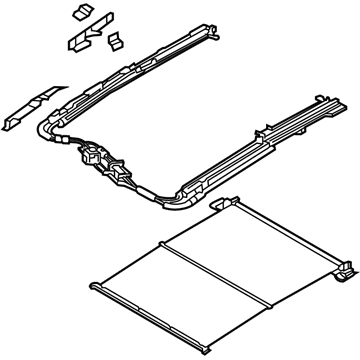 Hyundai 81650-C1000-PPB Mechanism Assembly-Panoramaroof