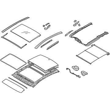 Hyundai 81600-C1010-PPB Panorama Roof Assembly