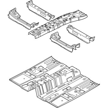 Hyundai 65100-L0000 Panel Assembly-Floor, Ctr