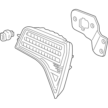 Honda 34156-SNA-A01 Lamp Unit, L. Lid