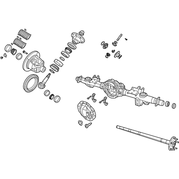 Mopar 68334753AG Axle-Rear Complete